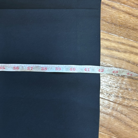 Adrianna Papell Black Double Breasted Tuxedo Midi Coat  Dress SZ 12 - Picture 9 of 10